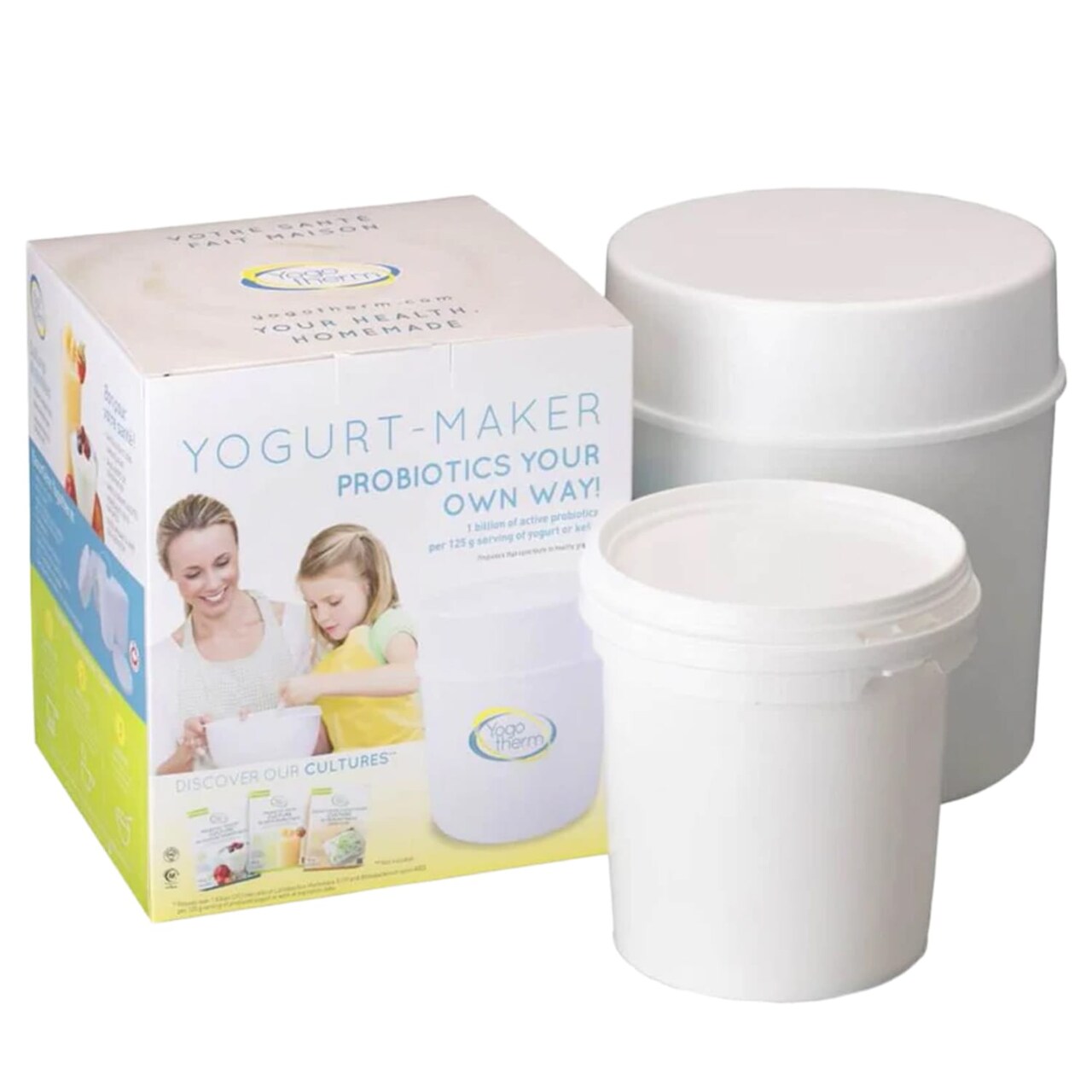 Yogotherm Deluxe - Homemade Yogurt Maker Certified Halal & Kosher - Gluten-Free & 100% Natural